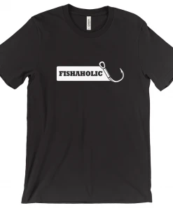Thefishingshop Fishaholic Men's T-Shirt Casual Wear