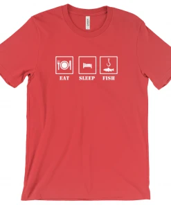 Thefishingshop Eat Sleep Fish Men's T-Shirt Casual Wear