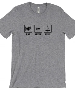 Thefishingshop Eat Sleep Fish Men's T-Shirt Casual Wear