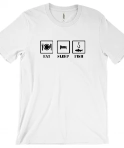 Thefishingshop Eat Sleep Fish Men's T-Shirt Casual Wear