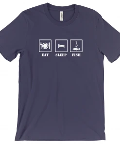Thefishingshop Eat Sleep Fish Men's T-Shirt Casual Wear