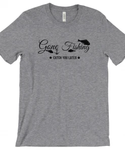 Thefishingshop Casual Wear Gone Fishing Men's T-Shirt
