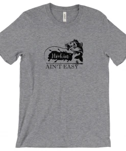 Thefishingshop Hookin' Ain't Easy Men's T-Shirt Casual Wear