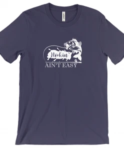 Thefishingshop Hookin' Ain't Easy Men's T-Shirt Casual Wear