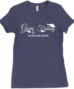 Thefishingshop Gone Fishing Women's T-Shirt Casual Wear