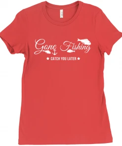 Thefishingshop Gone Fishing Women's T-Shirt Casual Wear