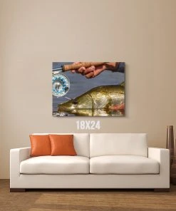 Thefishingshop Fishing Reel Canvas Canvas Art