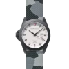 Hook & Gaff Sportfisher Black - White Dial - Gray Camo Strap