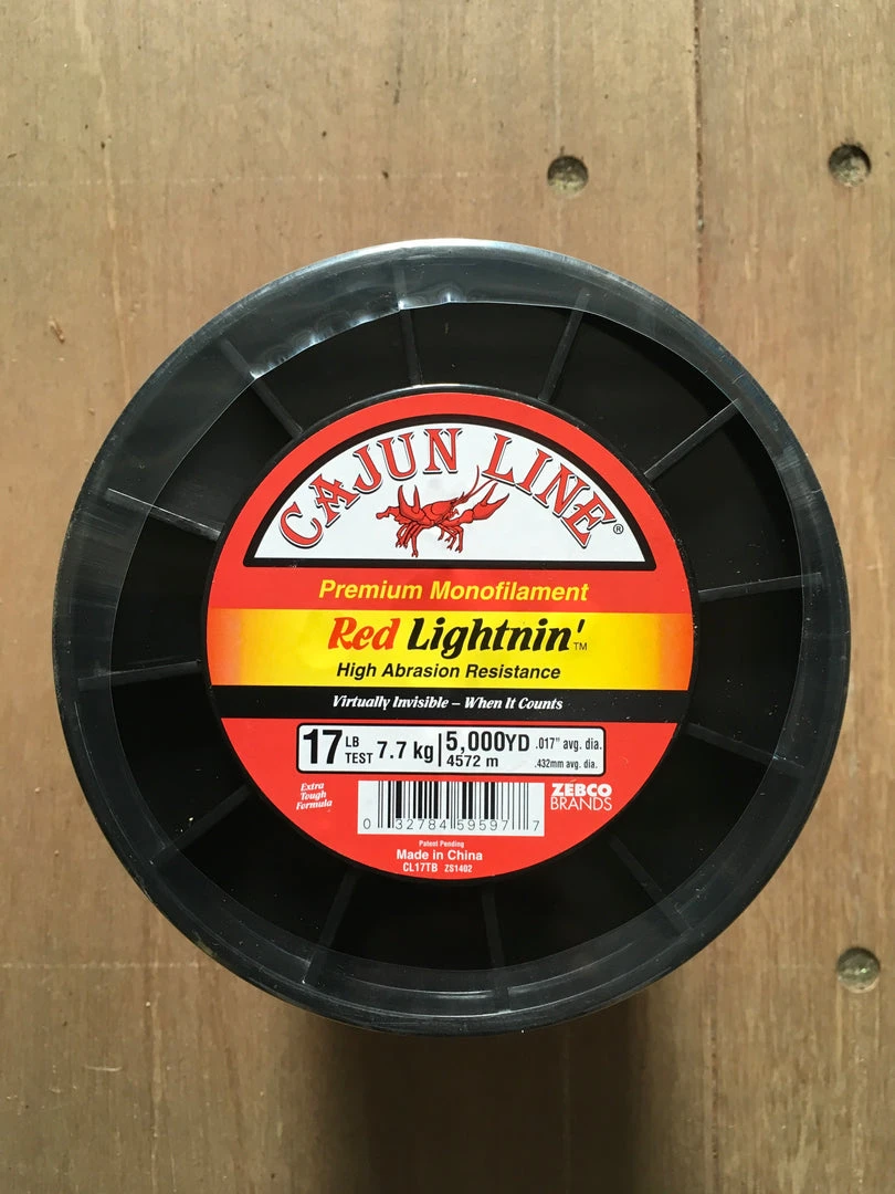 Gator Jim's Cajun Red Lightnin' Monofilament Line 3 Gator Jim's Cajun Red Lightnin' Monofilament Line