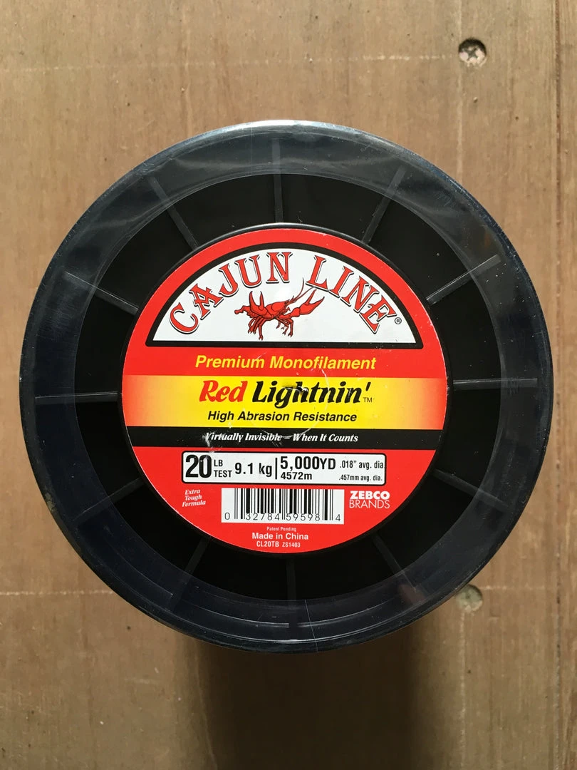 Gator Jim's Cajun Red Lightnin' Monofilament Line 4 Gator Jim's Cajun Red Lightnin' Monofilament Line