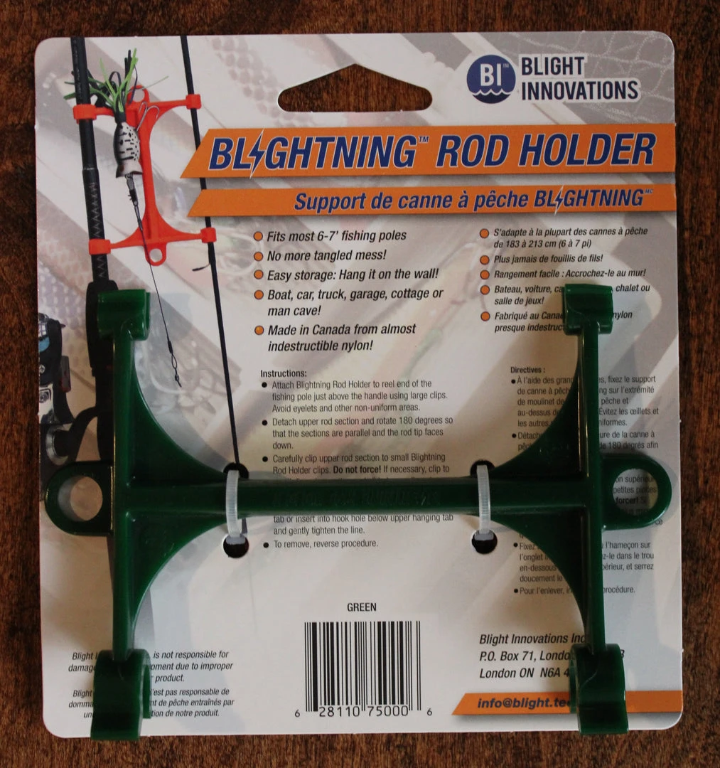 Blight Innovations Blightning Rod Holder 010101 MH (Medium Heavy), Green, Nylon Miscellaneous 1 Blight Innovations Blightning Rod Holder 010101 MH (Medium Heavy), Green, Nylon Miscellaneous