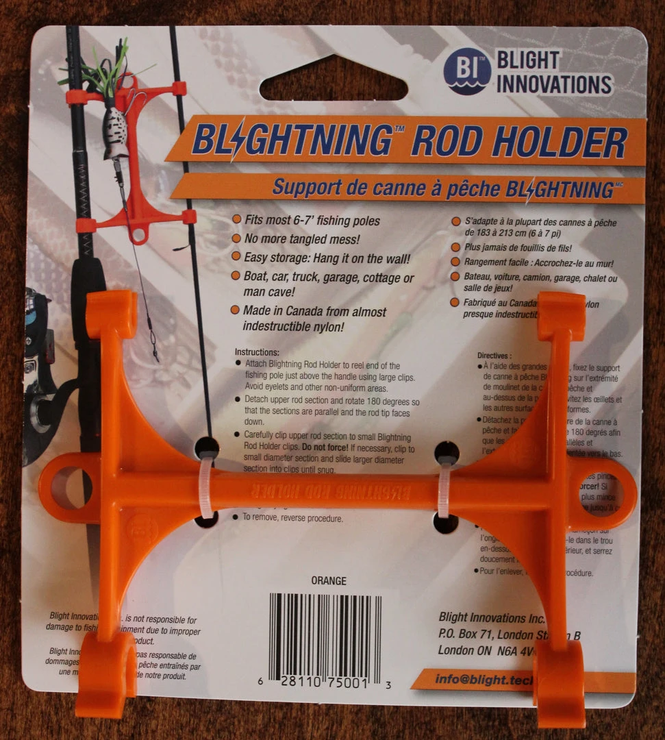 Blight Innovations Miscellaneous Blightning Rod Holder 010201 MH (Medium Heavy), Orange, Nylon 1 Blight Innovations Miscellaneous Blightning Rod Holder 010201 MH (Medium Heavy), Orange, Nylon