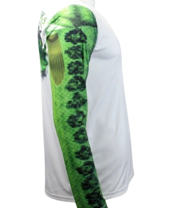 Salty Scales Largemouth Bass Long Sleeve Scale Sun-Shield Youth Performance Gear