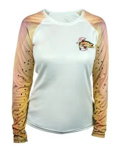 Salty Scales Performance Gear Womens Speckled Trout Pink Scale Armor