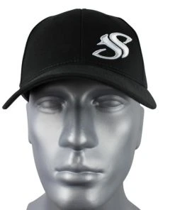 Salty Scales Hats Black Adjustable SS Cap