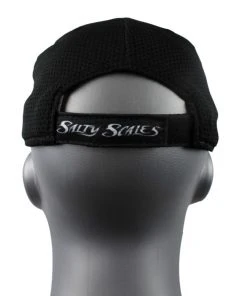 Salty Scales Hats Black Adjustable SS Cap 8 Salty Scales Hats Black Adjustable SS Cap