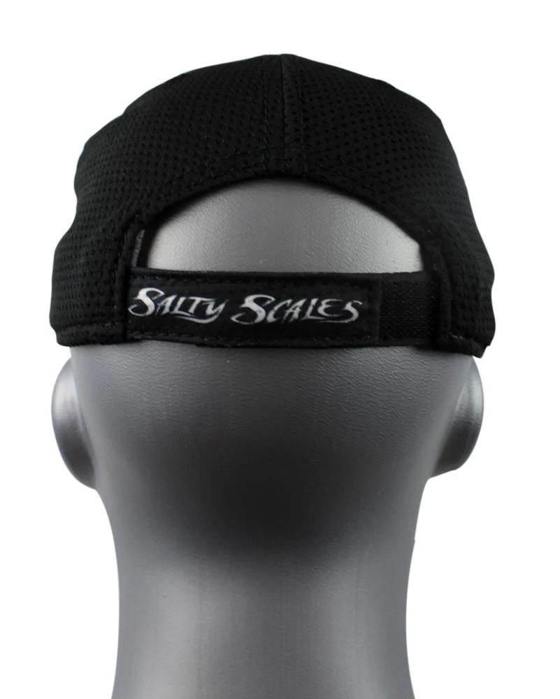 Salty Scales Hats Black Adjustable SS Cap 4 Salty Scales Hats Black Adjustable SS Cap