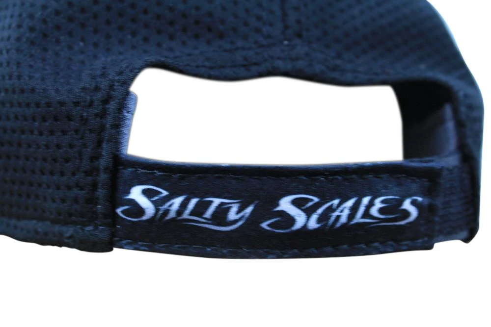 Salty Scales Hats Black Adjustable SS Cap 5 Salty Scales Hats Black Adjustable SS Cap