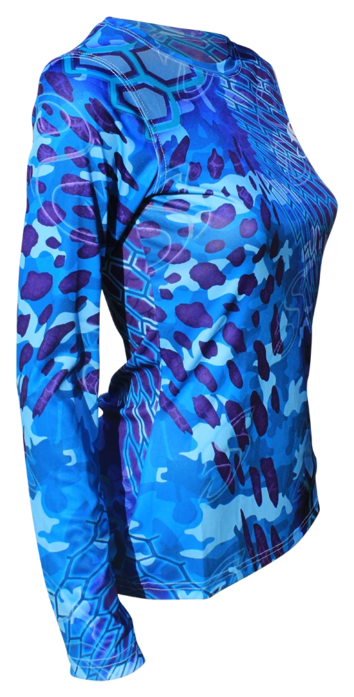 Salty Scales Performance Shirts Womens Camo Purple Fishing Sun Shirt 2 Salty Scales Performance Shirts Womens Camo Purple Fishing Sun Shirt