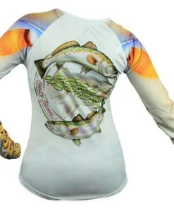 Salty Scales Performance Gear Womens Speckled Trout Pink Scale Armor